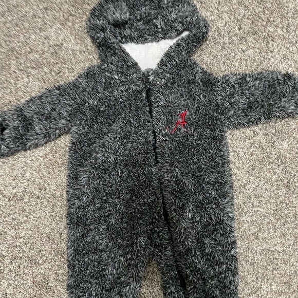 NCAA Game Nap Teddy Fleece Coverall | Alabama | 0-3 months - Picture 1 of 2